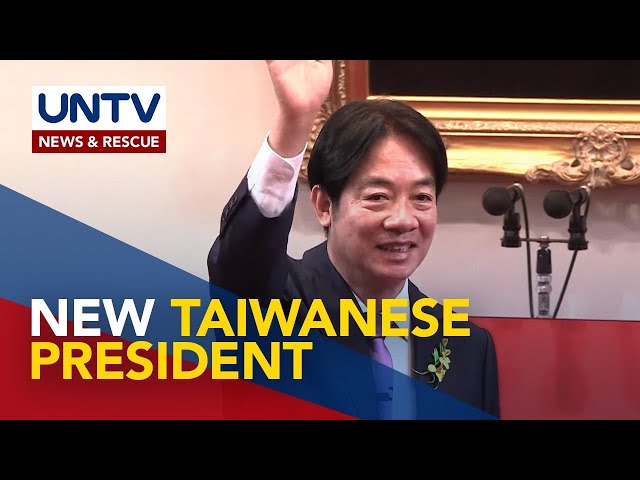 Bagong Pangulo ng Taiwan, nanawagan sa China sa kanyang inagurasyon