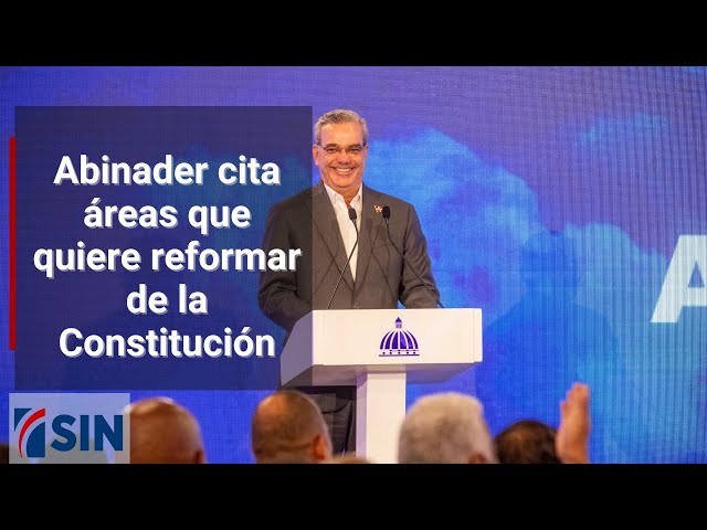 ⁣Abinader cita áreas que quiere reformar de la Constitución