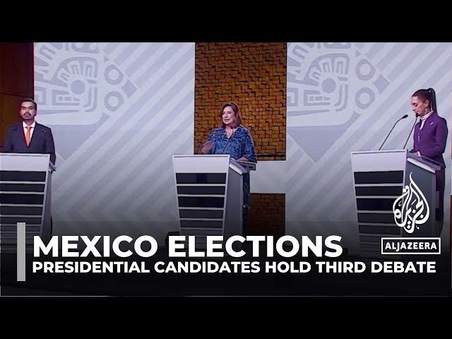 ⁣Mexico elections: Presidential candidates hold third debate