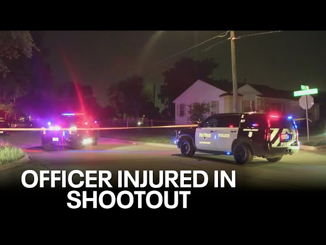 ⁣Fort Worth police officer hurt in shootout with suspect