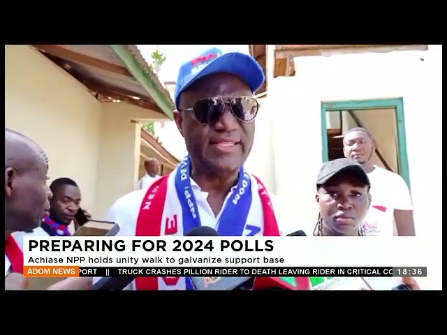 ⁣Preparing for 2024 polls: Achiase NPP holds unity walk to galvanize support base - Adom TV News.