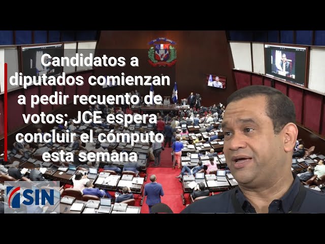 ⁣Candidatos a diputados comienzan a pedir recuento de votos; JCE espera concluir el cómputo