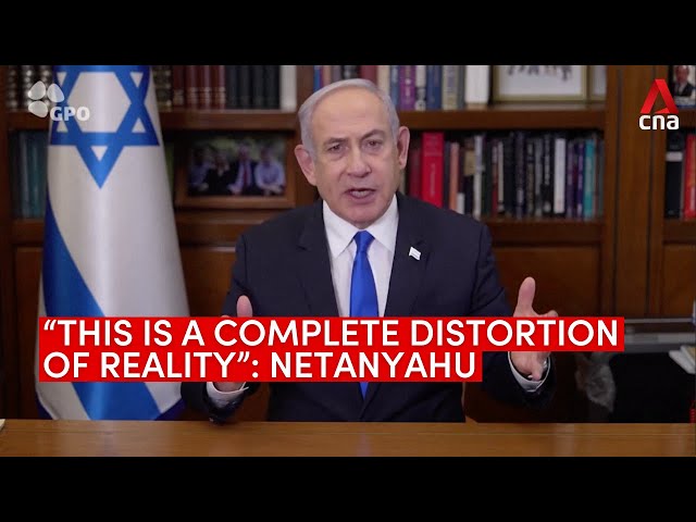 ⁣Israel Prime Minister Benjamin Netanyahu rejects ICC arrest warrant "with disgust"
