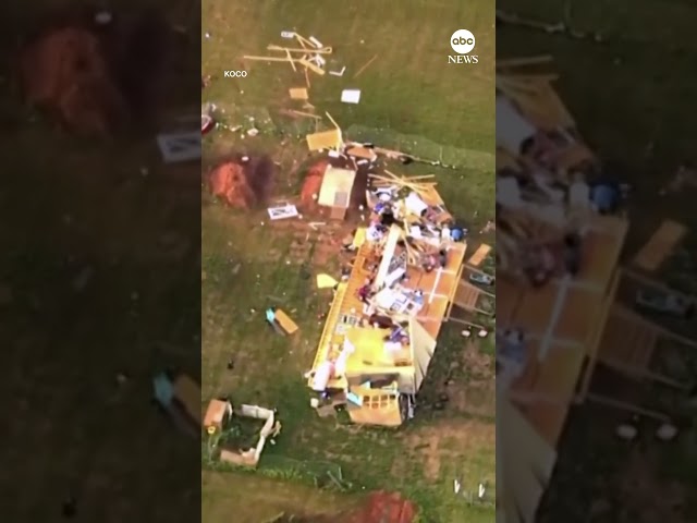 ⁣Oklahoma tornado damage