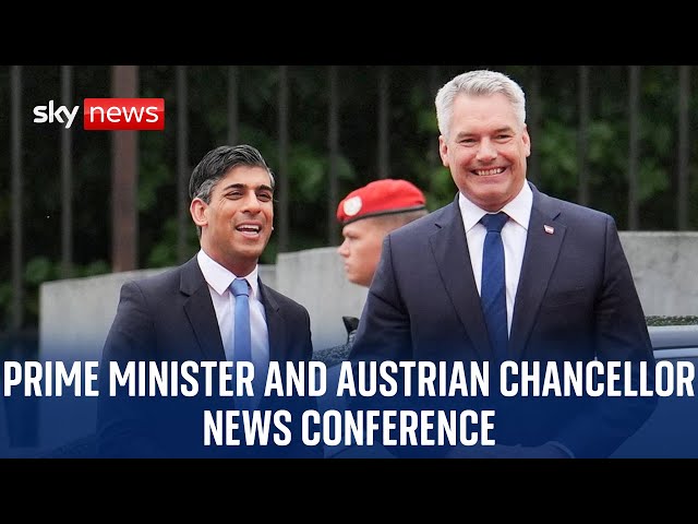 ⁣Watch live: Prime Minister Rishi Sunak and Austrian Chancellor Karl Nehammer hold a news conference