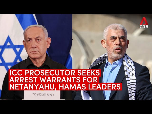 ⁣ICC prosecutor seeks arrest warrants for Netanyahu, Hamas leaders for Gaza "war crimes"