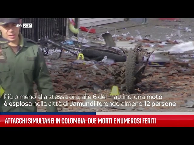 ⁣Attacchi simultanei in Colombia: due morti e numerosi feriti