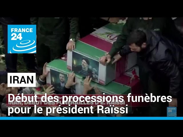 ⁣Iran : début des processions funèbres pour le président Raïssi • FRANCE 24