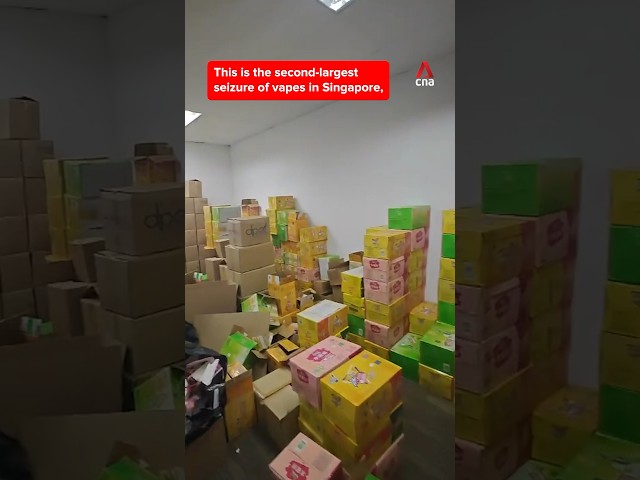 Over S$5 million worth of vape products seized in warehouse raid