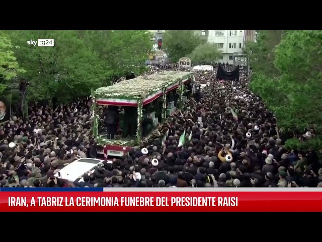 ⁣Cerimonia funebre per il presidente iraniano Raisi