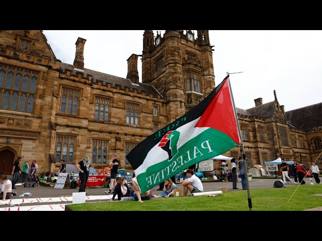 ⁣‘Anti-Israel extremists’: Pro-Palestine encampments across Australian universities