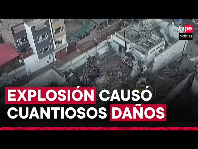 ⁣Explosión en grifo de Villa María del Triunfo: así quedó la zona tras trágico hecho