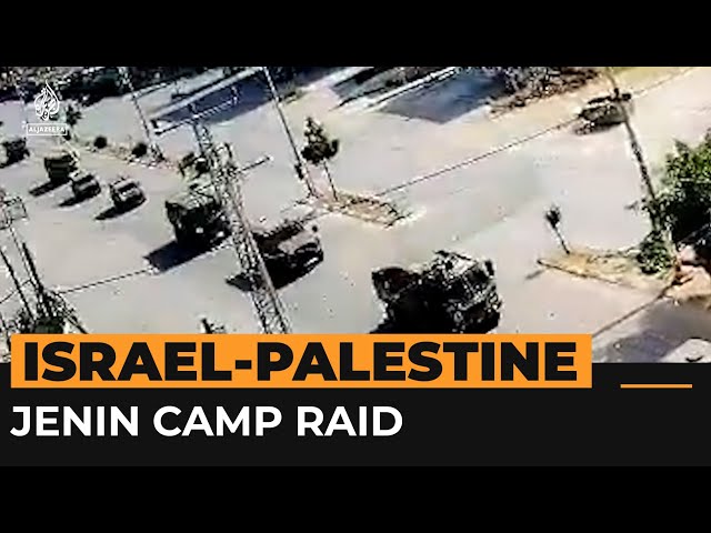 ⁣Israeli military raids Jenin refugee camp, killing civilians