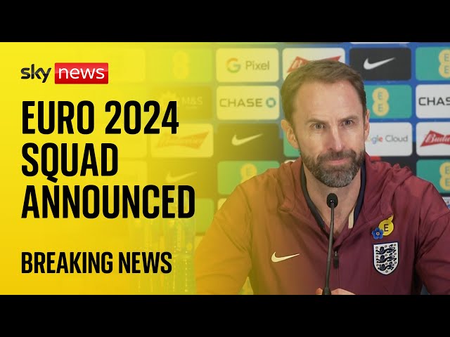 ⁣Gareth Southgate announces England Euro 2024 squad