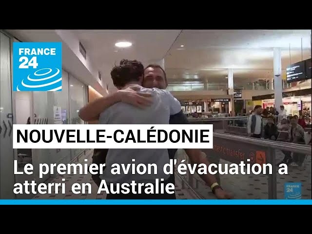 ⁣Emeutes en Nouvelle-Calédonie : le premier avion d'évacuation a atterri en Australie • FRANCE 2