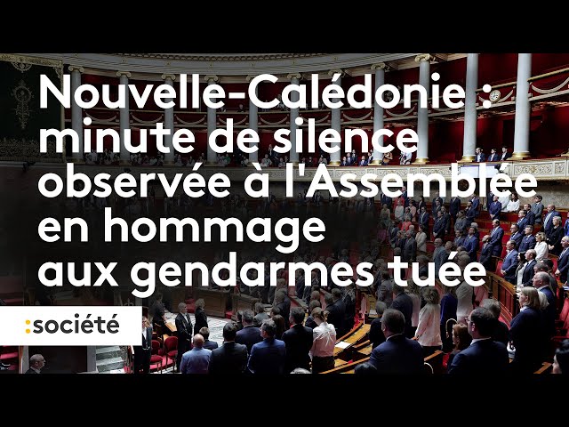 Nouvelle-Calédonie : une minute de silence observée à l'Assemblée pour les gendarmes tués