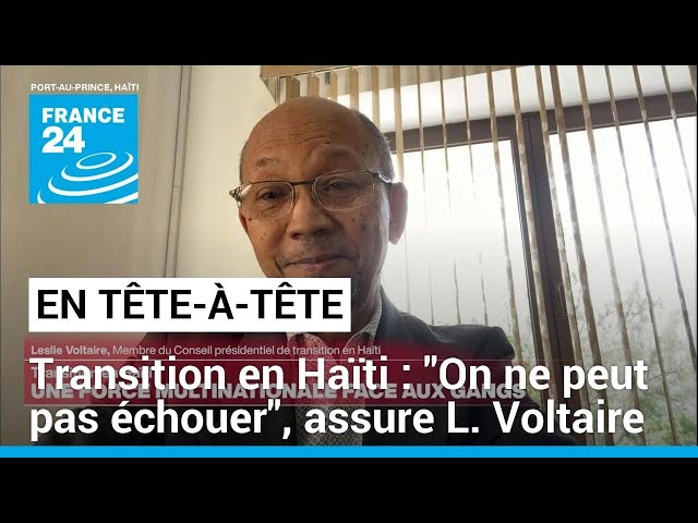 ⁣Transition en Haïti : "On ne peut pas échouer", assure Leslie Voltaire • FRANCE 24