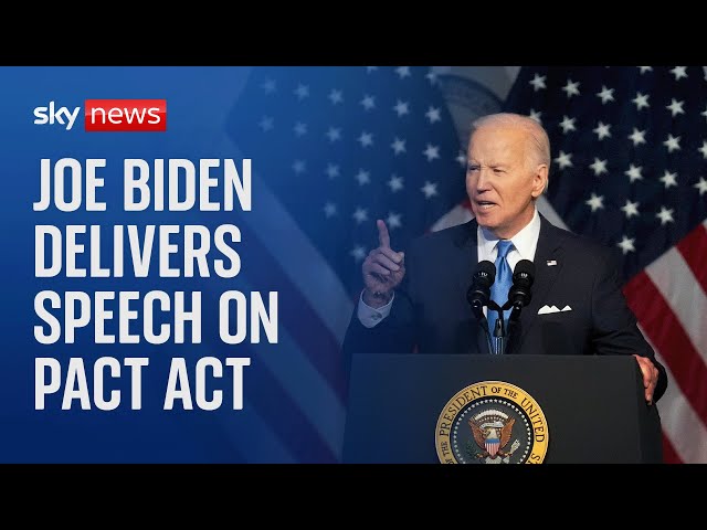 ⁣Watch live: US President Joe Biden delivers speech on the PACT Act