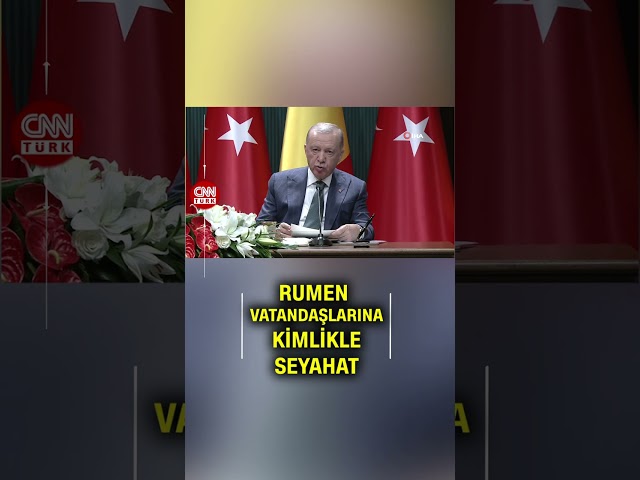 ⁣Cumhurbaşkanı Erdoğan Duyurdu: "Rumen Vatandaşlar Ülkemize Kimlik İle Seyahat Edebilecek"