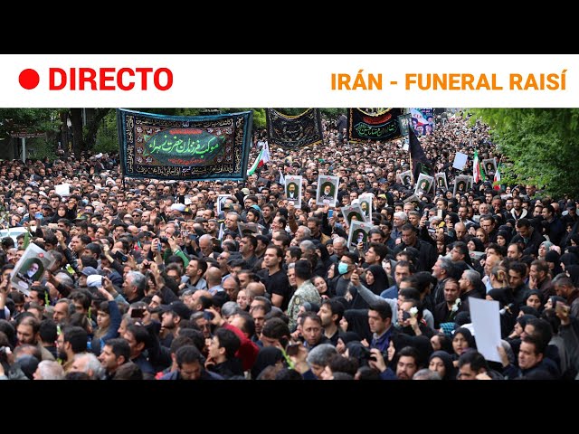 ⁣IRÁN: MILES de CIUDADANOS acompañan el CORTEJO FÚNEBRE del PRESIDENTE EBRAHIM RAISÍ | RTVE