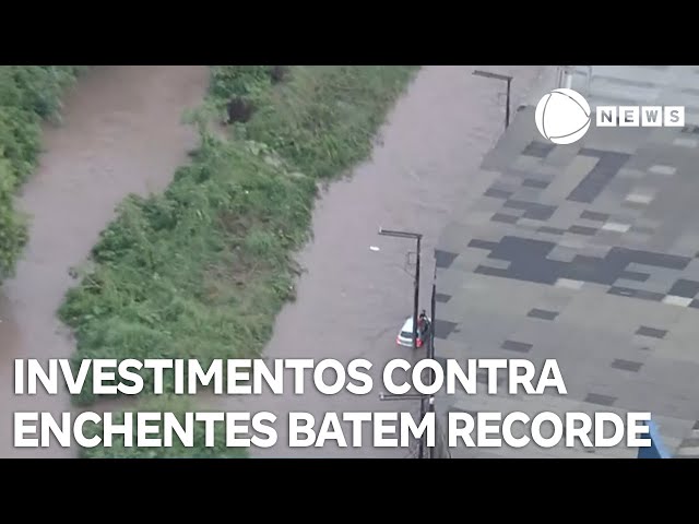 ⁣Investimentos contra enchentes batem recorde na cidade de SP