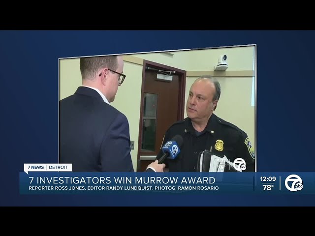 ⁣WXYZ's 'traveling cop' investigation honored with regional Edward R. Murrow Award