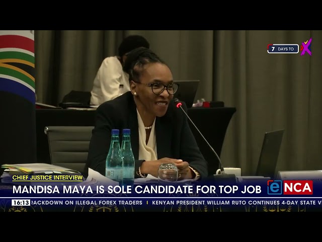 ⁣Chief Justice Interviews | Mandisa Maya is sole candidate for top job