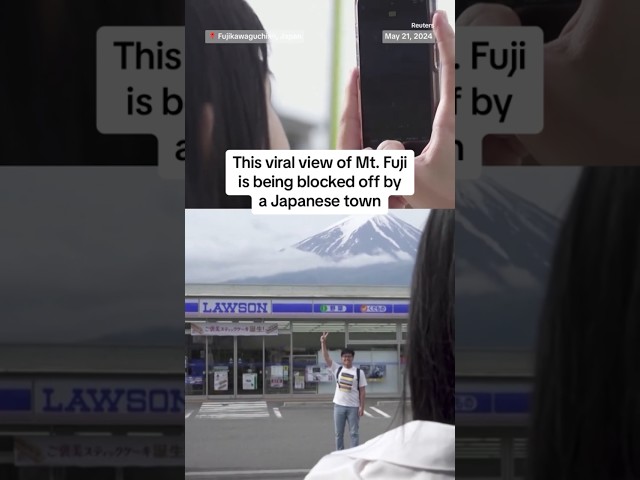 ⁣This viral view of Mt. Fuji is being blocked off by a Japanese town