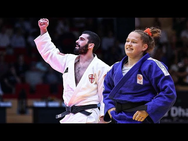 ⁣Mondiaux de Judo : troisième titre mondial pour Grigalashvili et surprise chez les -63kg
