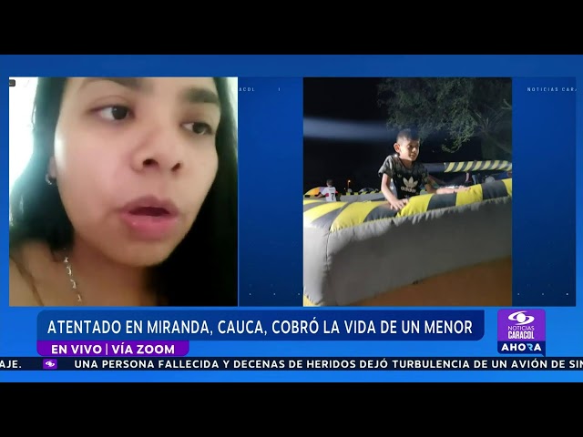 ⁣Habla hermana de menor víctima de atentado en Miranda, Cauca