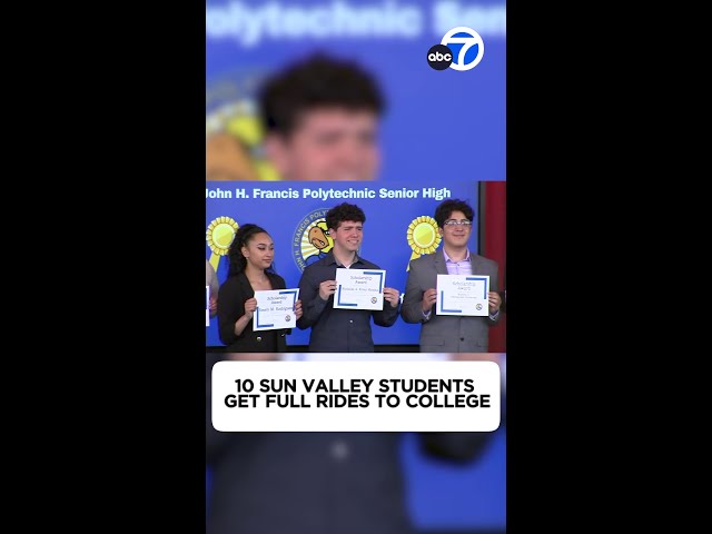 ⁣10 Sun Valley students get full rides to college!
