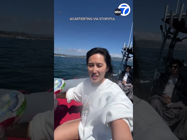 ⁣"Are you serious?!" SoCal ocean water littered w/ discarded party balloons #shortvideo #sh