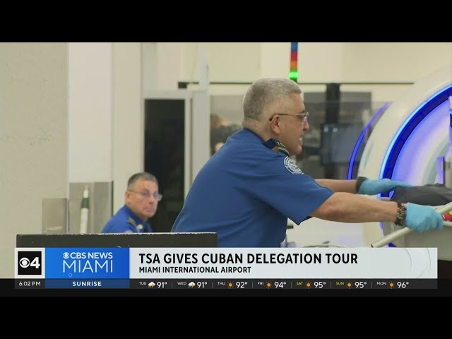 ⁣Cuban government delegation tour of secure areas at Miami airport draws ire of county leaders