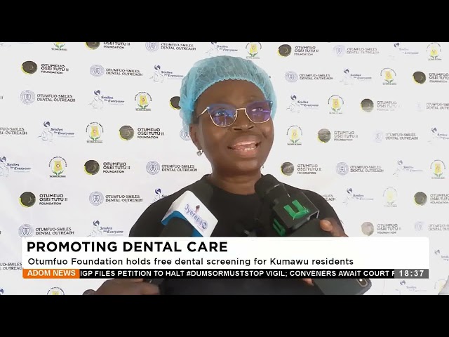 ⁣Promoting Dental Care: Otumfuo Foundation holds free dental screening for Kumawu residents -Apomuden