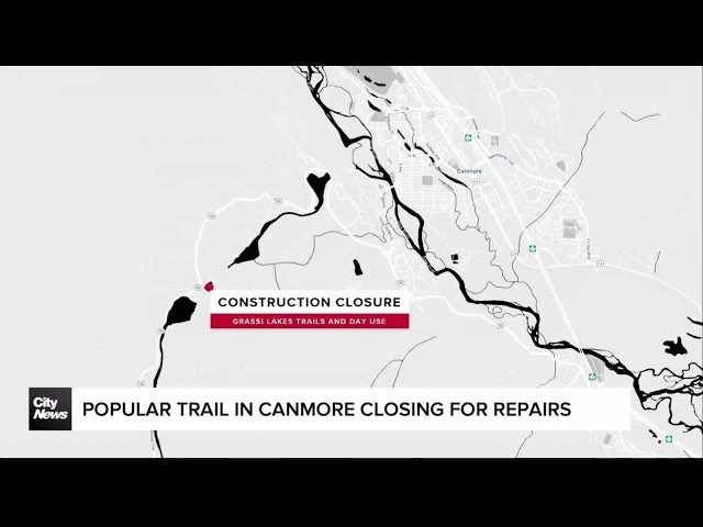 ⁣Popular trail in Canmore closing for repairs
