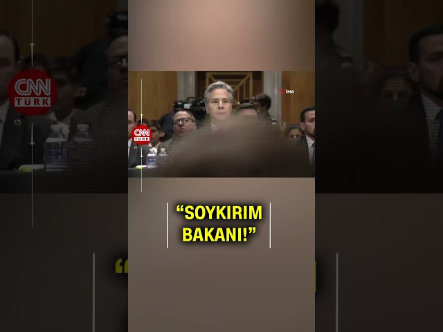 ⁣ABD Dışişleri Bakanı Blinken Senato’ya İfade Verdiği Sırada Protesto Edildi: "Soykırım Bakanı&q