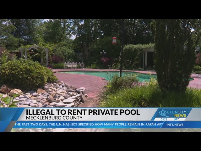 ⁣Is renting a backyard pool allowed in Mecklenburg County?