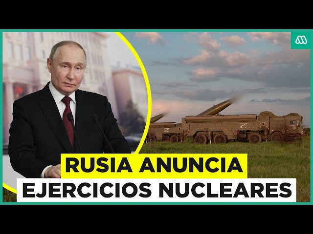 ⁣Rusia anuncia inicio de ejercicios nucleares cerca de Ucrania