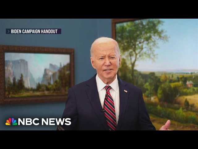⁣Biden lashes out at Trump for sharing video with language associated with Nazis