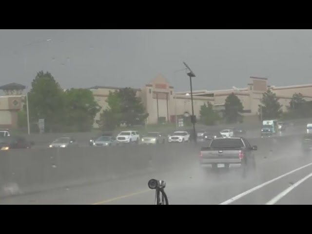 ⁣Rain, hail reported in Denver metro during evening commute