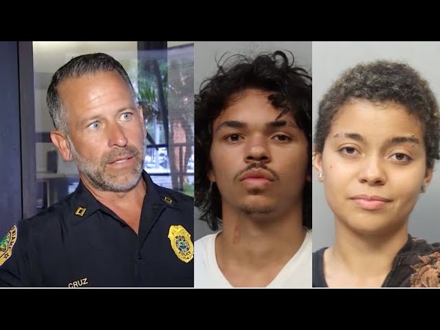 Jovenes arrestados por agredir a oficiales de la policía de la ciudad de Miami