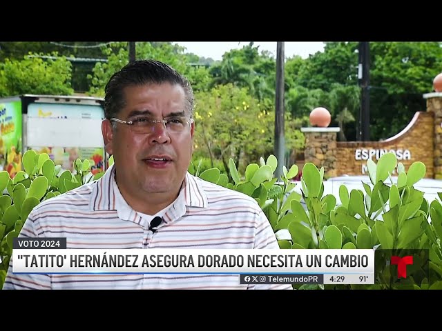 ⁣Tatito Hernández busca destronar al alcalde de Dorado