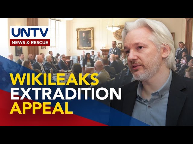 ⁣Founder ng WikiLeaks, binigyan ng pahintulot na umapela vs. Extradition sa US