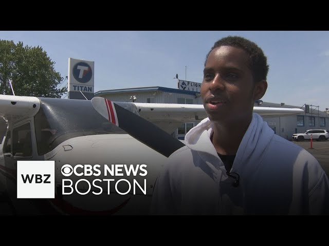 ⁣Boston high school student takes flight as part of aviation program