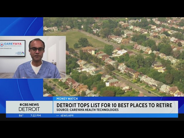 Study shows Detroit tops list for 10 best places to retire