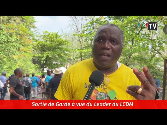 Sortie de Garde à vue du Leader du LCDM