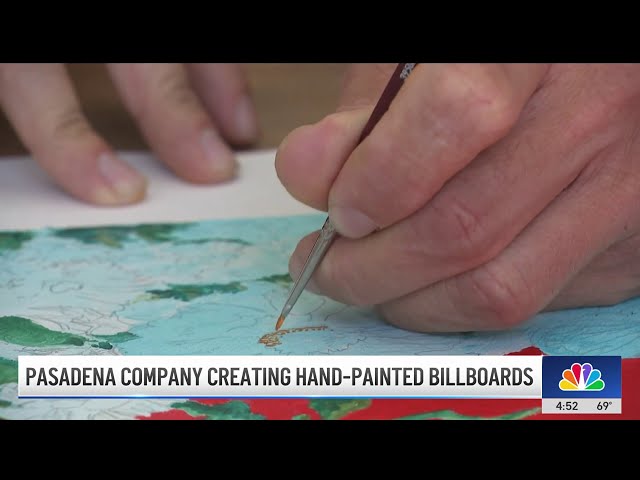 ⁣Pasadena company creating hand-painted billboards