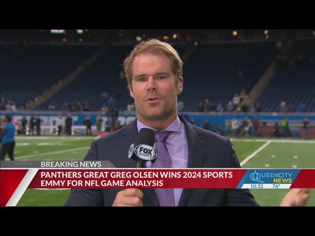 ⁣Greg Olsen wins Sports Emmy before move for Tom Brady