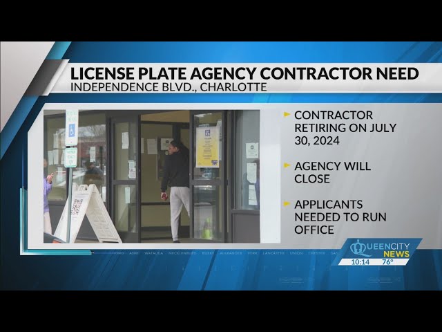 ⁣Charlotte DMV license agency needs new operator