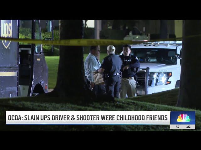 ⁣OCDA: Slain UPS driver and shooter were childhood friends